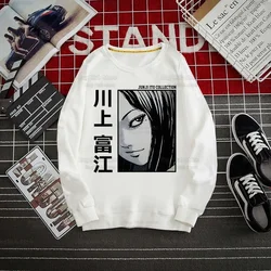 Junji Ito Japanese Manga Men Hoodie Autumn Men Pullover Tomie Horror Anime Terror Cartoon Sweatshirts Hoodies Mens Hoodie