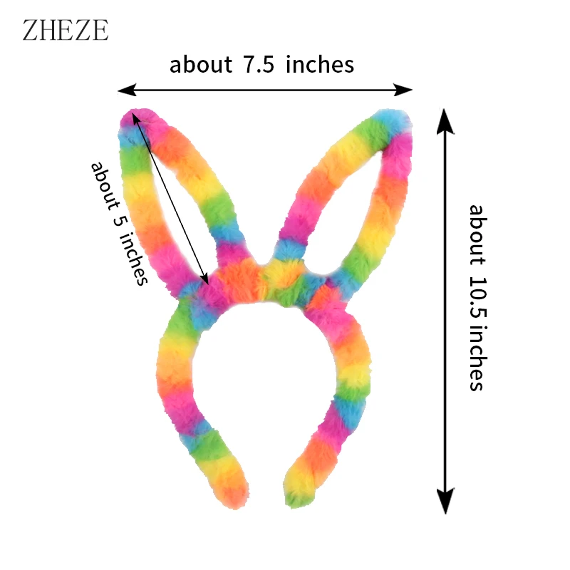 1pc Cute Plush Hair Hoop for Washing Face Skincare Kawaii  Bunny Ear Shaped Headband for Women Girls Wear Daily Hair Accessories view 6