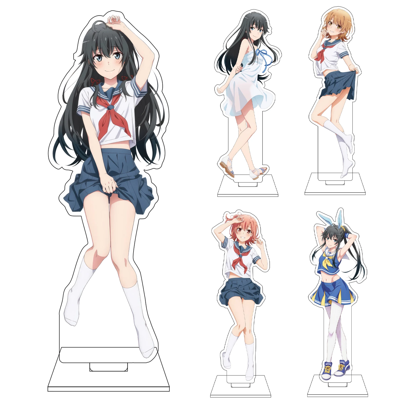16CM Anime My Teen Romantic Comedy SNAFU Climax Cosplay Acryl-Figur Standfigur Hikigaya Komachi Yukinoshita Yukino Geschenke