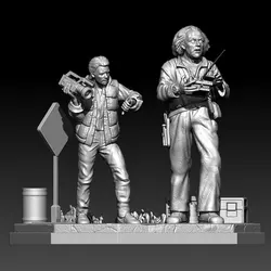 1/24   Resin Model Kit  Back Future Figure Unpainted No Color RW-1358