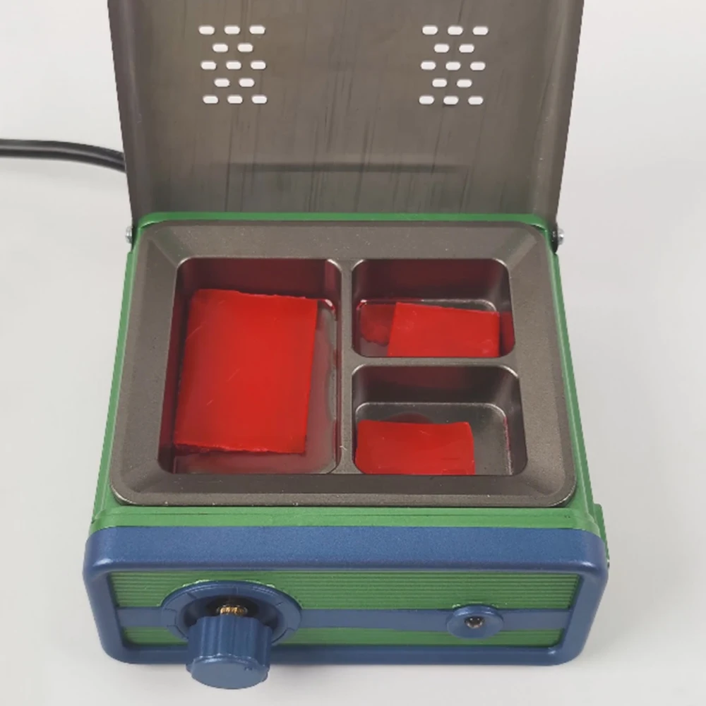 Dental Wax Heater Pot 3-slot Wax Melting Pots Wax Heater Melting Device Laboratory Tool Dental Lab Equipment