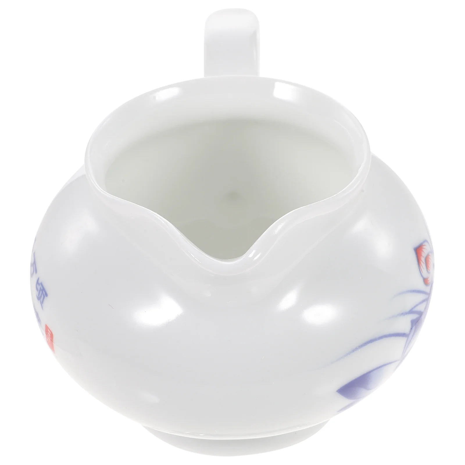 Ceramic Gravy Boat Handle Comfortable Grip Suitable Capacity Aesthetic Design Serve Sauces Cream Milk Sauce Container
