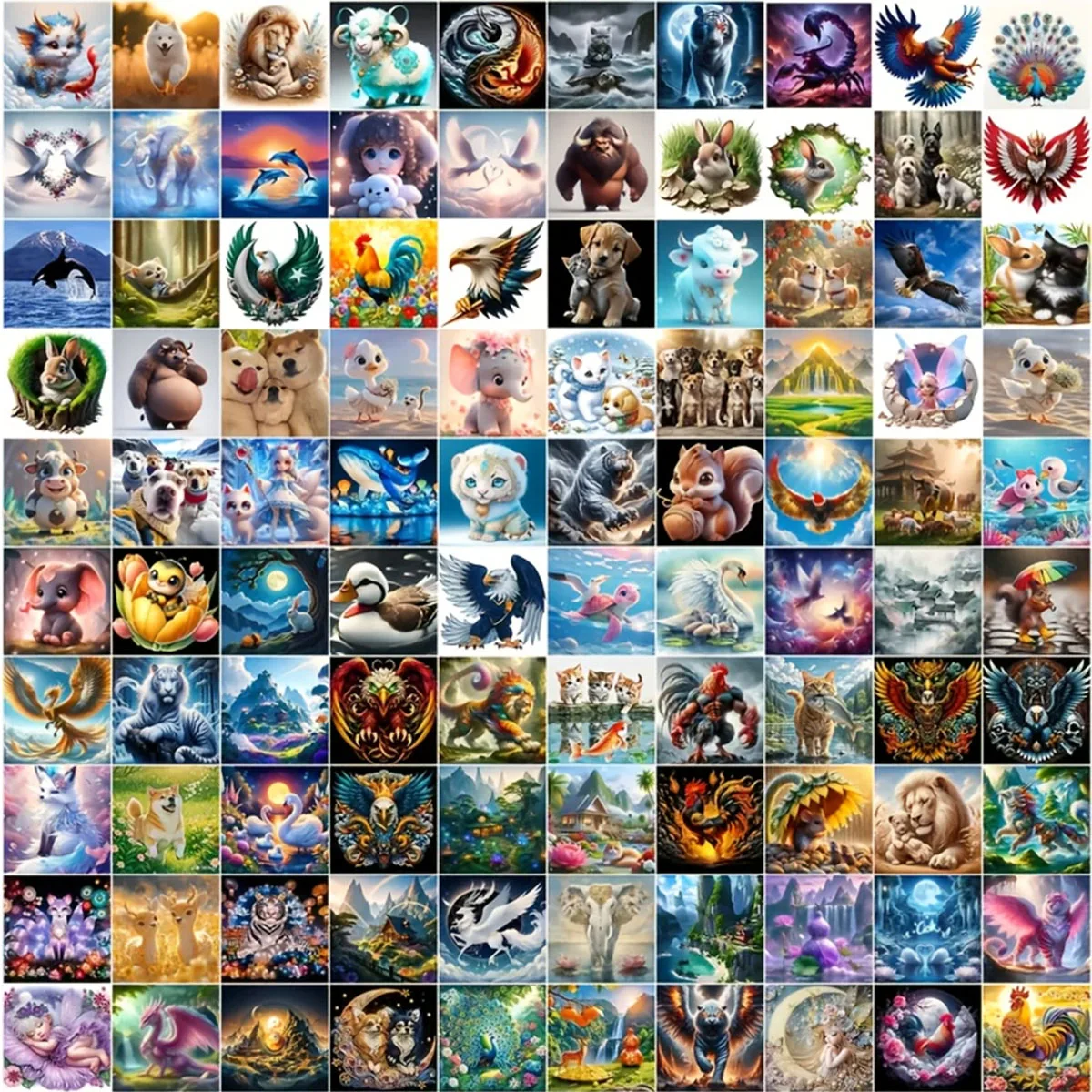 

Diamond painting on 8/10/20, sparkling diamond particles. Not only the main pattern image pattern (random style)