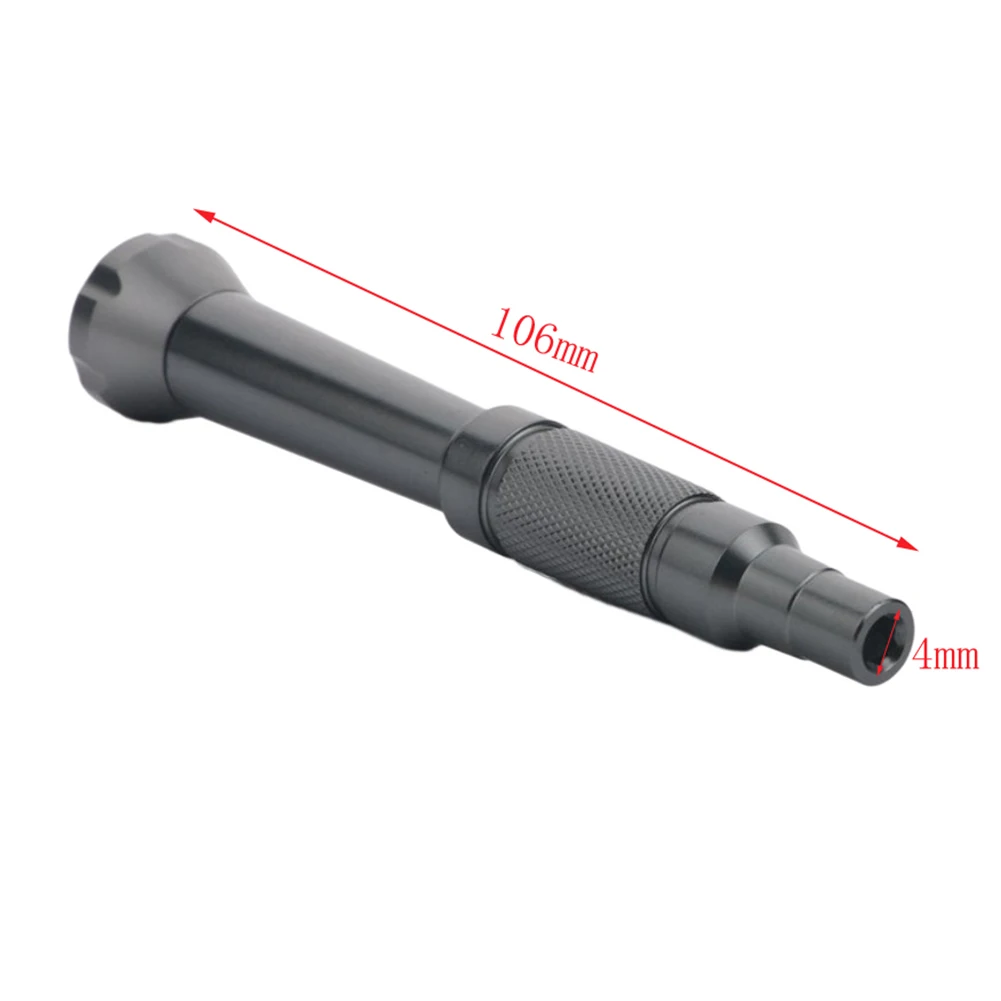 Brand New Excellent Service Life Screwdriver Handle Hand Tool For 4mm Hex Bits Magnetized Base 106mm Aluminum Alloy