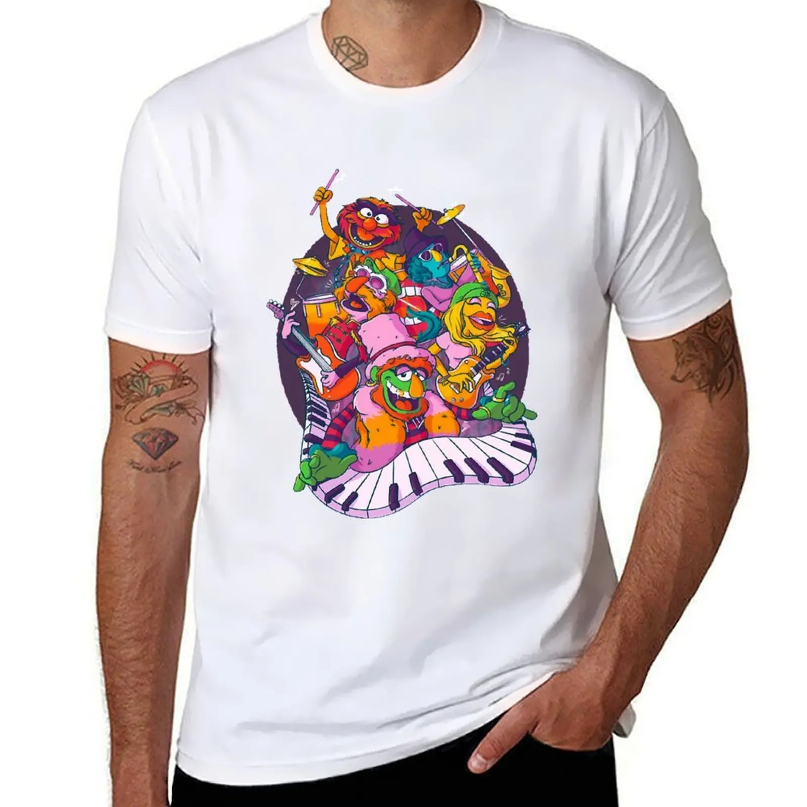 

Muppets Electric Mayhem T-Shirt cotton t shirt man man graphic t shirt t shirt man luxury T-Shirt