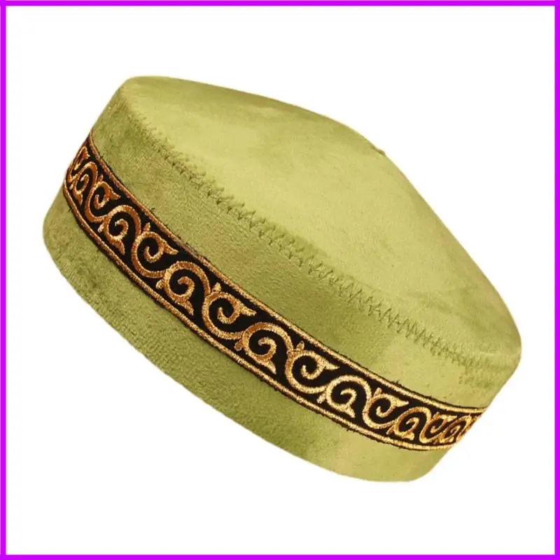 قبعة جمجمة كلاسيكية عرقية للرجال والنساء، ناعمة تقليدية في المملكة العربية السعودية الإسلامية #2