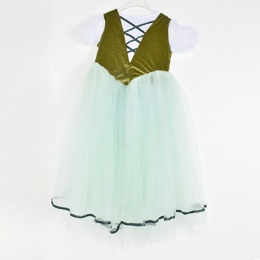 

Новая детская балетная юбка для девочек, профессиональный балетный костюм, юбка-пачка для выступлений, юбка-фея, длинная юбка из тюля, размер S