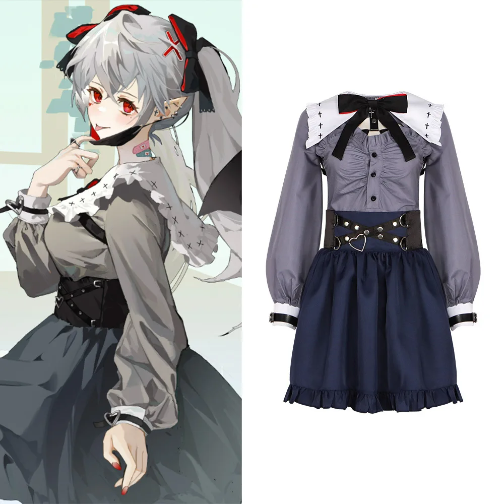 

Rainbow Club 2434 Virtual Vtuber Cosplay Costume Goryu Genderbend Sanya Cosplay Costume Stage Performance Costume