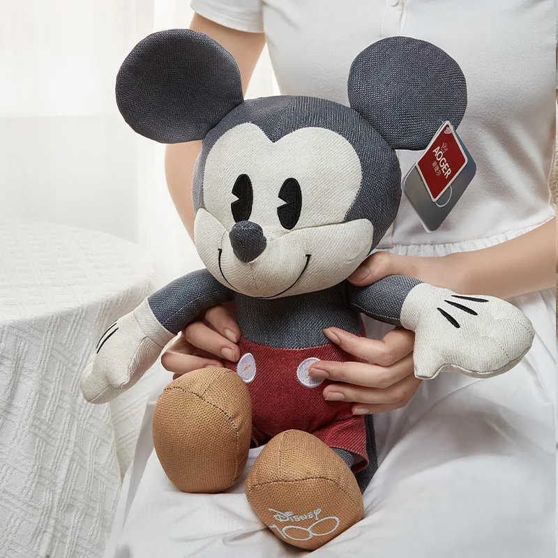 Novos brinquedos de pelúcia disney mickey e minnie, bonecas de tecido infantil, presentes de natal fofos, presentes de aniversário para meninas