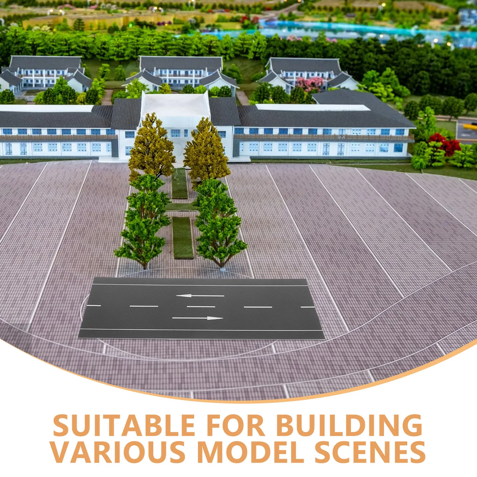 Micro Landscape Road Scene DIY Creative Urban Street Plastic Simulation for Educational Traffic Learning Playing Scene view 4