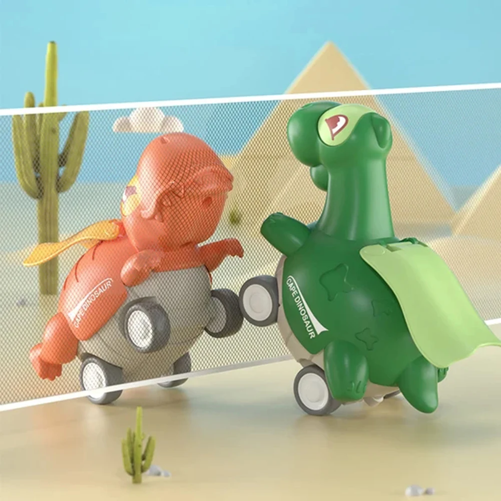 Dinosaur Car Toy With Cute Cloak Durable Insteresting Game Playthings Gift For Children's Day