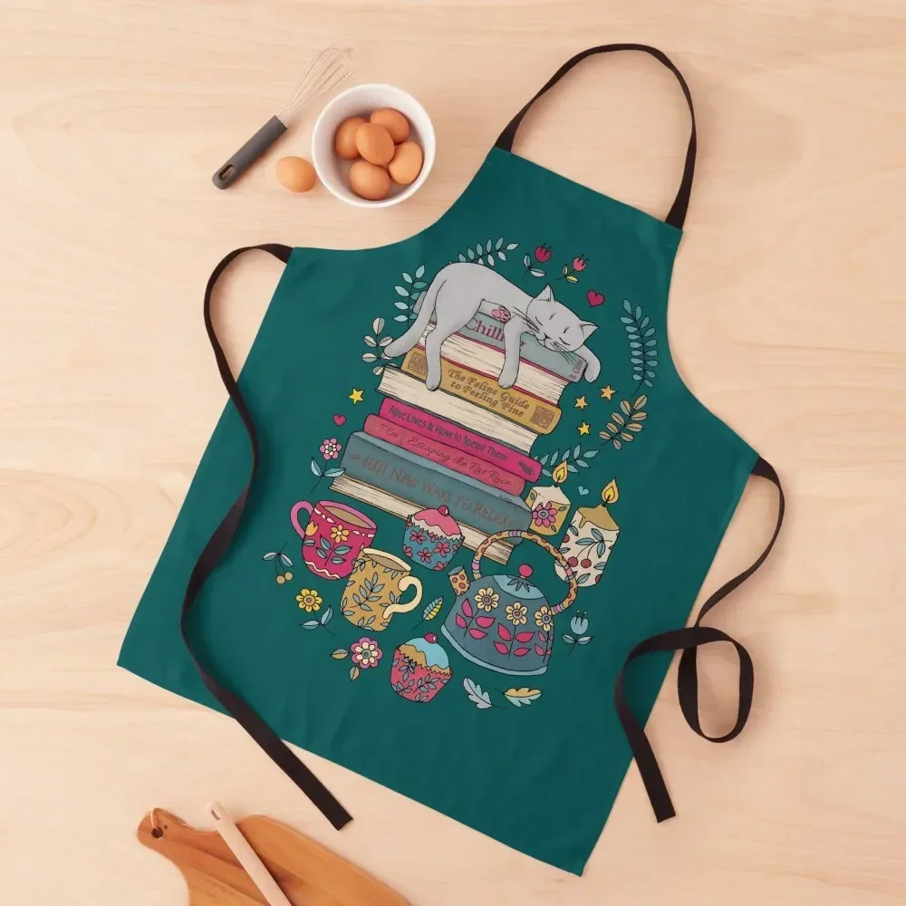 

How to Hygge Like a Cat Apron kindergarten teacher Cooking Clothes Apron