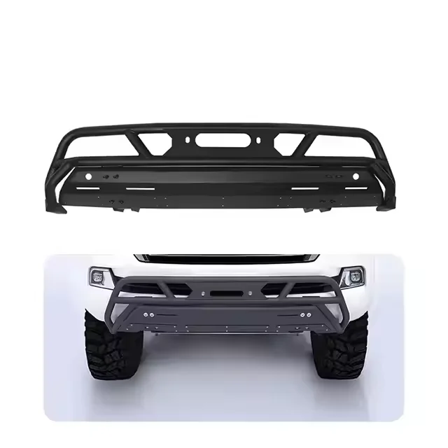 

MusixiA Front Bumper 4x4 Off-road Accessories Strong Steel Front Bumper Winch Bracket for Toyota Prado LC150 Rear Bull Bar
