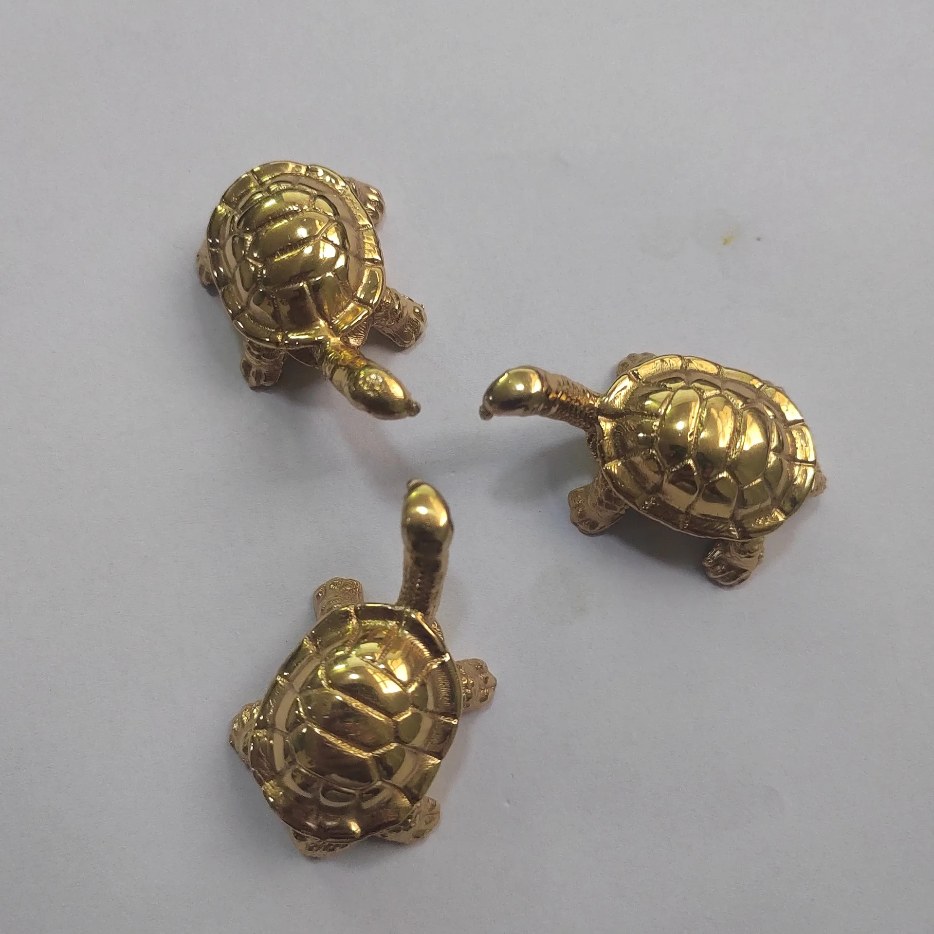 Brass Golden Turtle Furniture Knob Creative Animal Shape Drawer Handle Cabinet Door Cabinet Wine Cabinet Handle Storage Box Knob