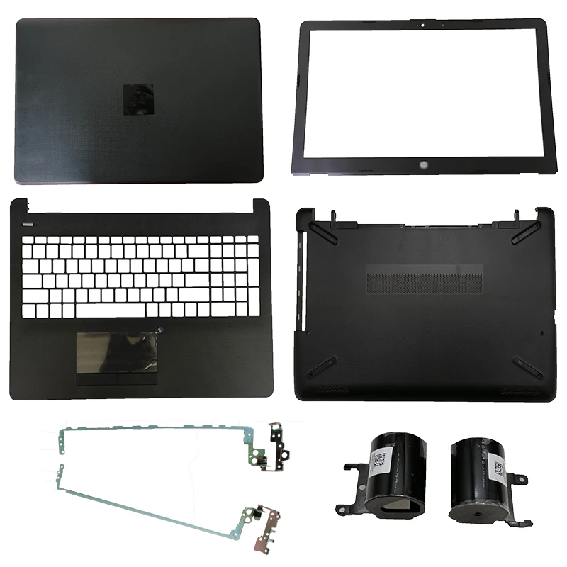 

New Laptop LCD Back Cover/Front bezel/LCD Hinges/Palmrest/Bottom Case For HP 15-BS 15T-BS 15-BW 250 G6 255 G6 924899-001 Black