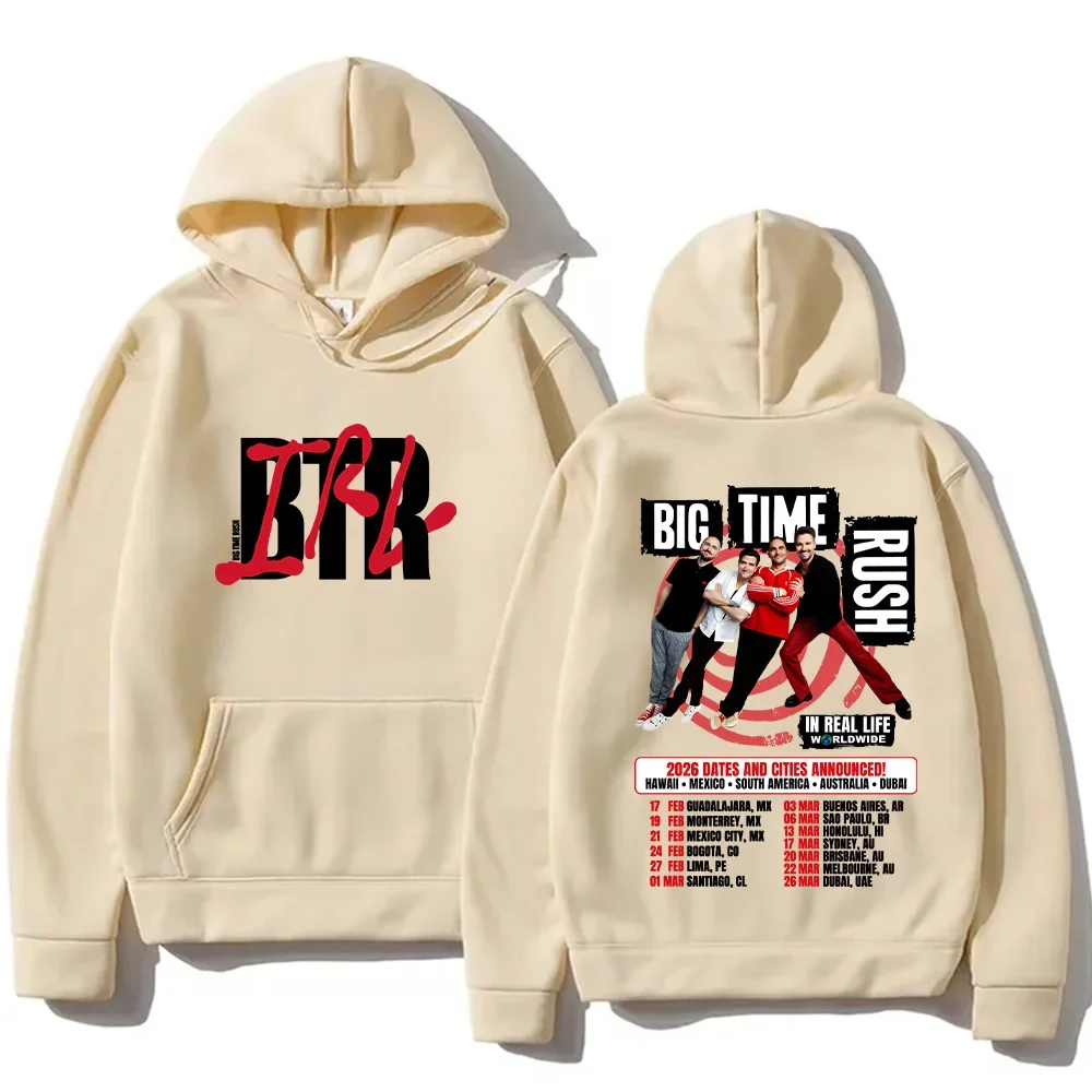 بلوفرات راش كبيرة الوقت BTR في الحياة الحقيقية في جميع أنحاء العالم 2026 جولة هوديس خريف جديد النساء الرجال طويلة الأكمام البلوز شارع العليا هودي