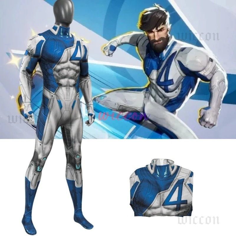 

Rivals Reed Richards Косплей Супергерой Спандекс Зентаи Боди Наряды Мистер Фантастический Комбинезон Хэллоуин Карнавальные Вечерние Наряды