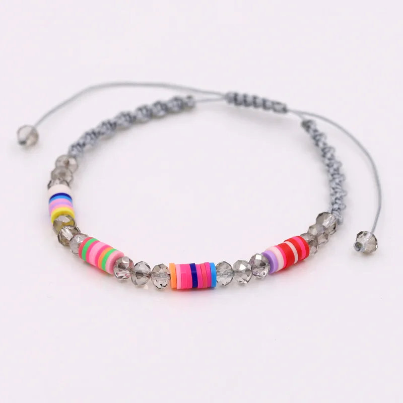 Fashion Women Anklet Handmade Woven Crystal Beaded Adjustable Bohemian Ankle Bracelet Chain Beach Accessories Wholesale