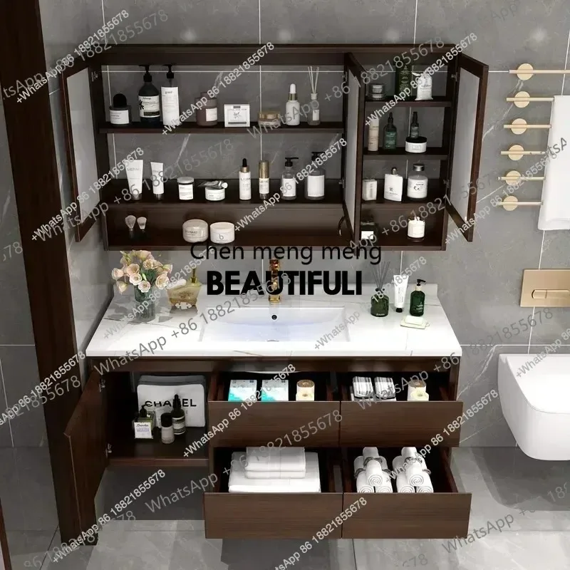 

Organizer Boxes Auxiliary Bathroom Cabinet Washbasin Double Sink Vanity Bathroom Open Cabinets Storage Locker Home Furniture
