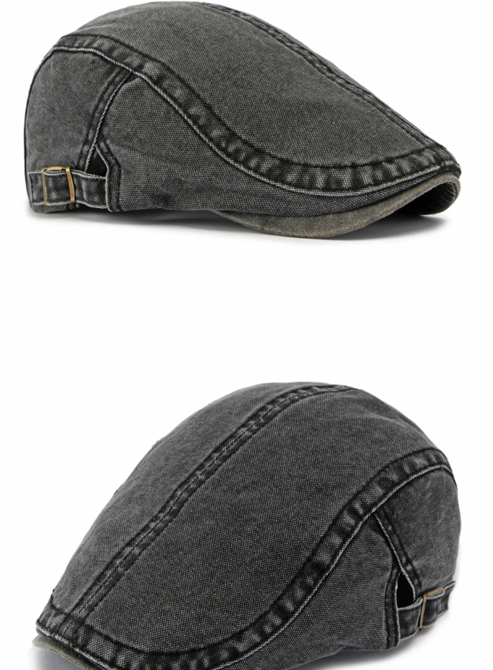 HT5138 Herren- und Damen-Baskenmütze, Vintage-Künstlermütze, 100% Baumwolle, Ivy-Flatcap für Frühling, Sommer, Herbst – Detail 9