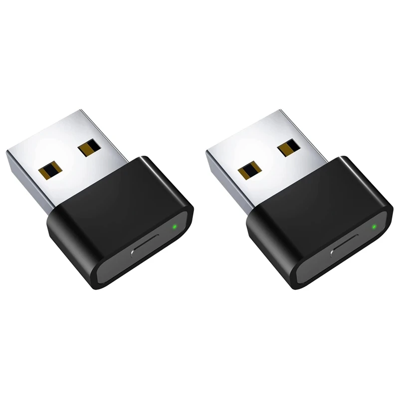 2X USB Mouse Jiggler Undetectable Mouse Mover Anti Computer Hibernation Mobile Cursor with Separate Mode and on/OFF