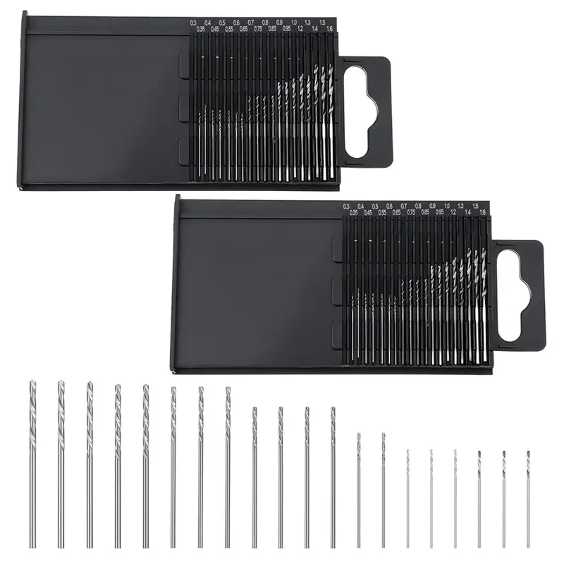 

AB33-For Precise Crafts And DIY Projects Compatible 40 PCS Mini Micro Drill Bit Set 0.3-1.6Mm