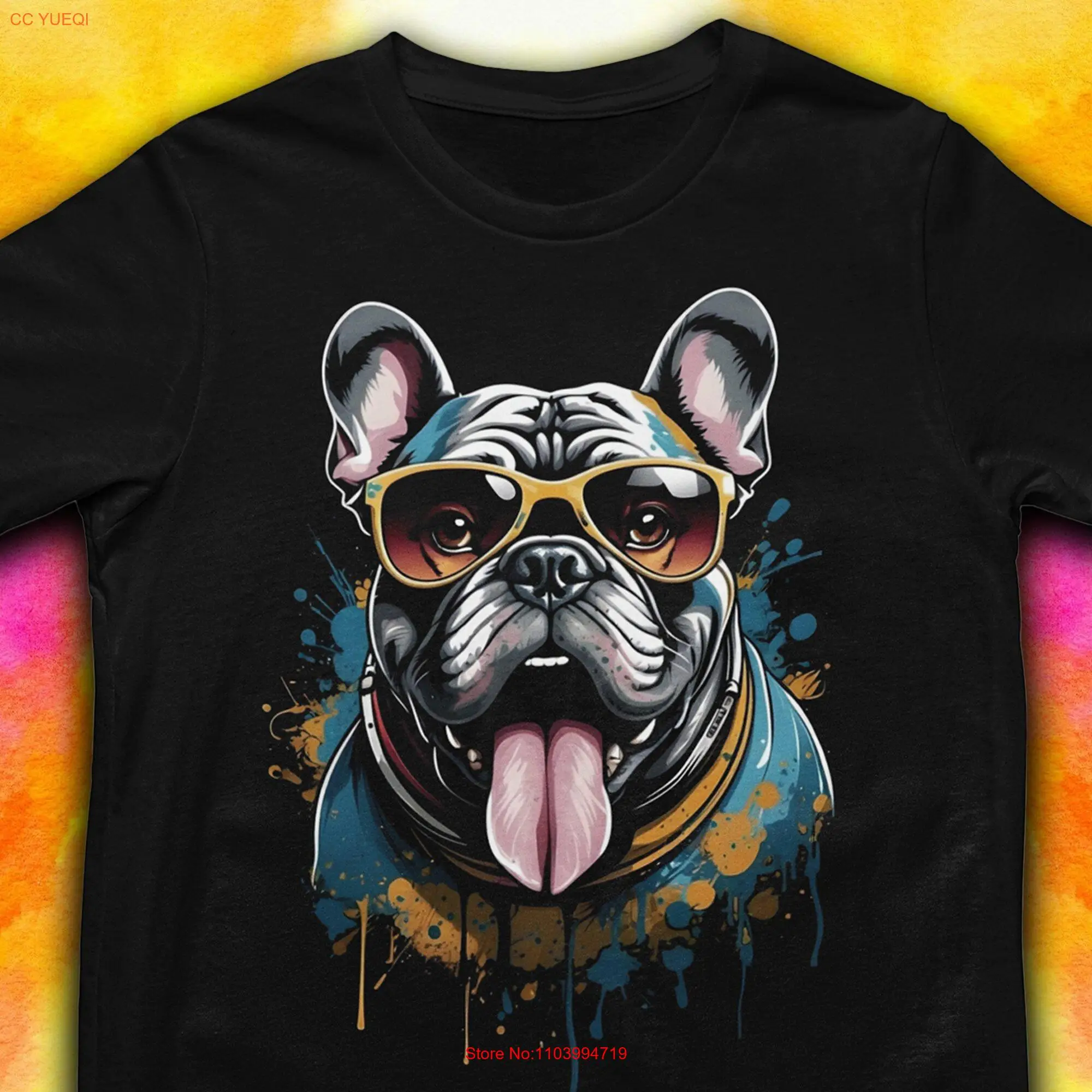 

Футболка с французскими бульдогами, милая собака-французчик владеле бульдога, любитель домашних животных с длинными или короткими рукавами