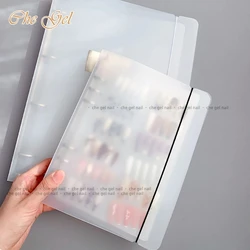 Nail Tips Art Display Storage Book Matte Nail Gel Polish Color Showing Board Manicure Storage Album Tool Stand Nail Art Tools &3