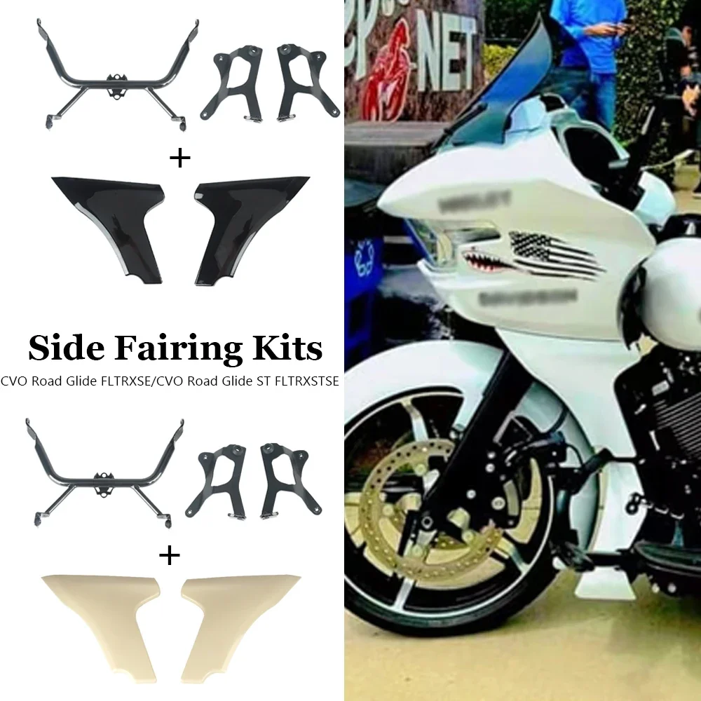 

Motorcycle Side Fairing Wind Deflector Bracket Support Kits For Harley Touring CVO Road Glide ST FLTRXSTSE FLTRXSE 2023 2024