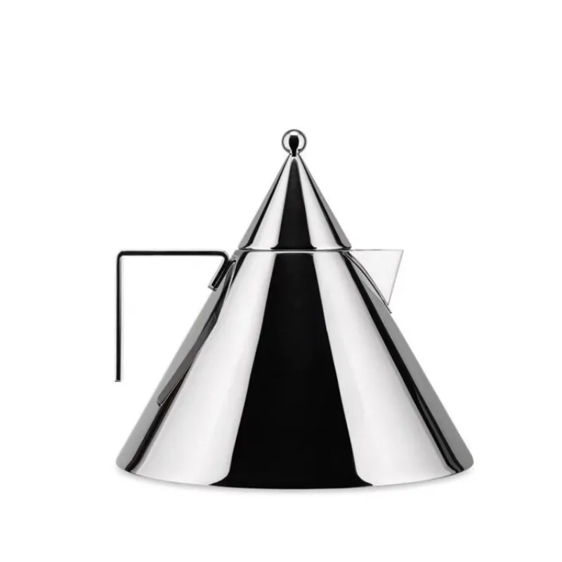 Stainless steel triangular pot milk pot ornament coffee table, home kettle decoration