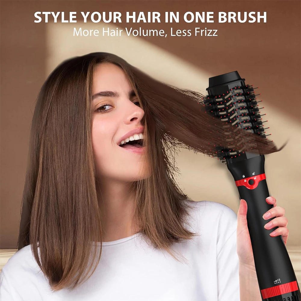 LISAPRO – brosse à Air chaud en une étape, sèche-cheveux et volumiseur 1.0 et lisseur de cheveux 1000w, outils de coiffure pour Salon