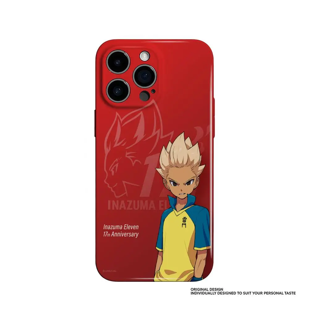 حافظة هاتف لهاتف سامسونج S25 24 23 22 Ultra Plus لامعة عالية الدقة بفتحة رفيعة فيلم سائل غلاف صلب Inazuma Eleven Anime #1