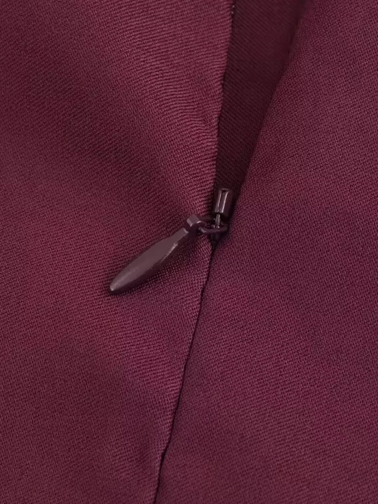 TRZA-Women\'s Asymmetric Blouses with Shoulder Pads, Sleeveless, Back Zipper, Female Shirts, Chic Tops, Fashion