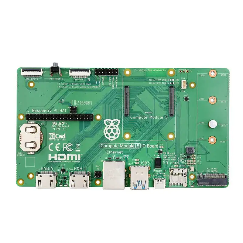 Placa IO Original oficial Raspberry Pi CM5, plataforma de desarrollo Base, módulo de cómputo, placa 5 IO