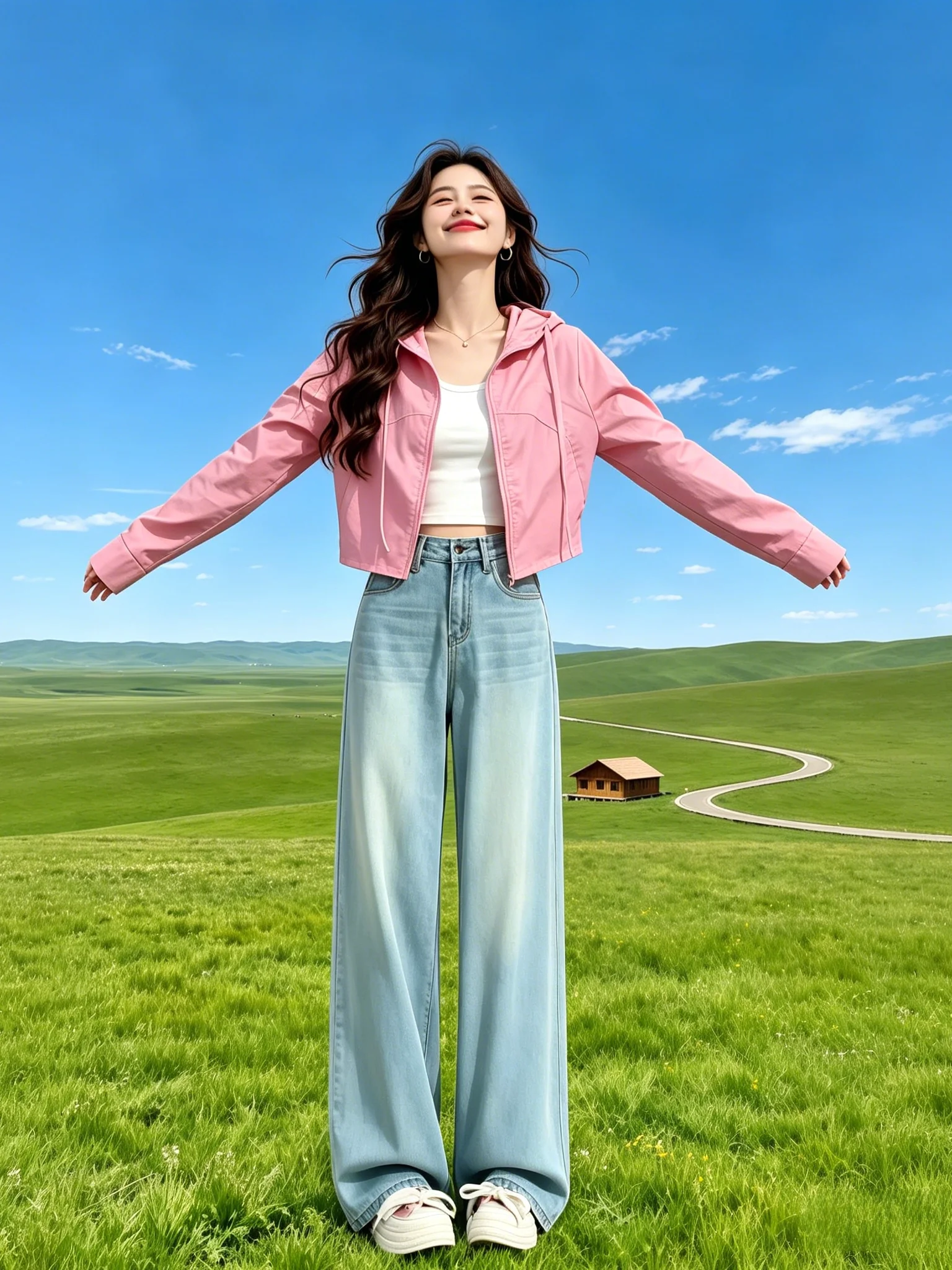 

Women's Summer 2026 New Style Loose Fit Lightweight Long Sleeve UV Protection Jacket Fashionable Breathable Hooded Coat