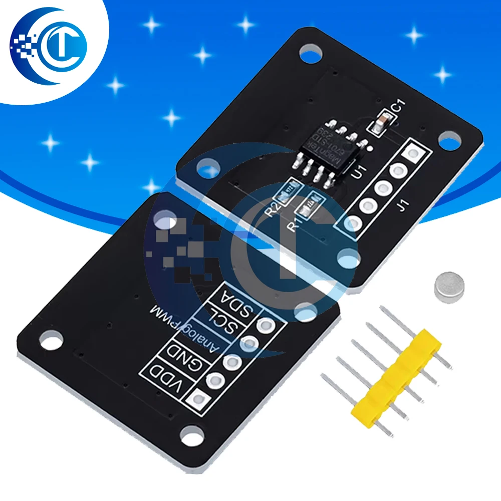 MT6701 magnetic encoder magnetic induction angle measurement sensor module 14bit high precision instead of AS5600