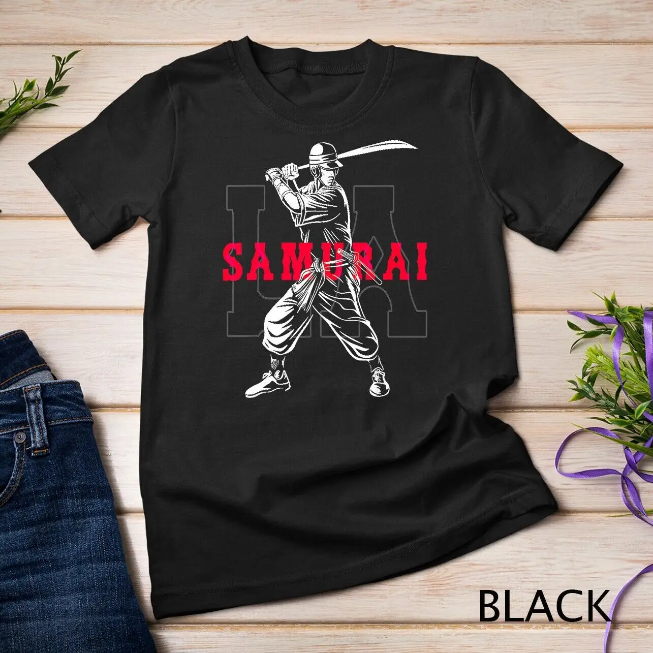 

L A Samurai LA Japanese Baseball T Shirt
