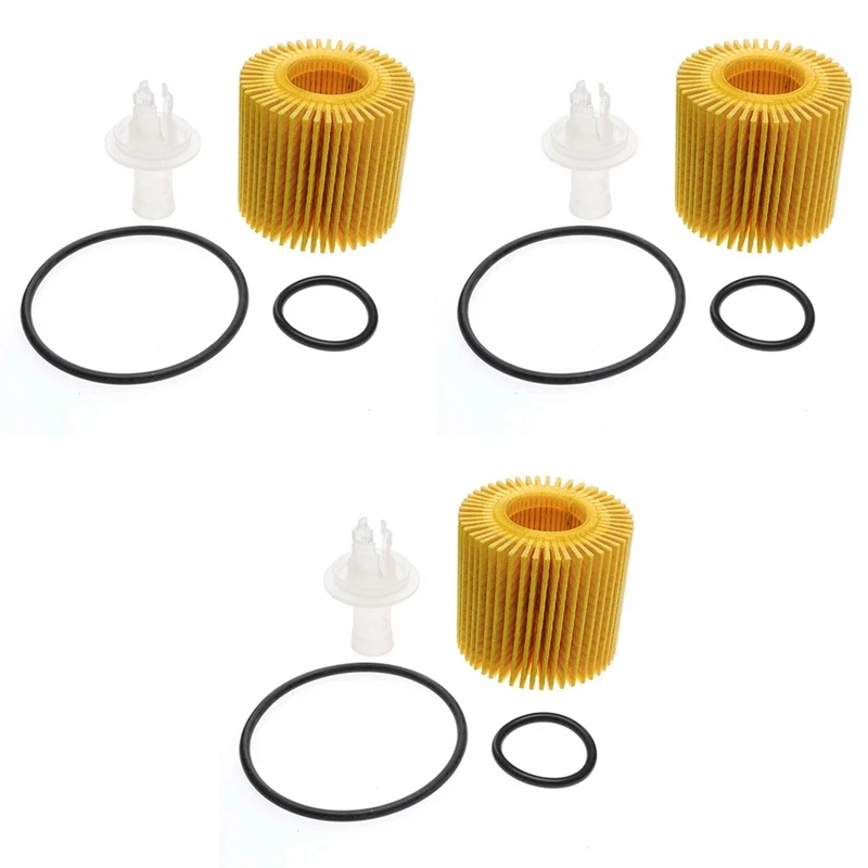 3X Engine Oil Filter For Toyota LEXUS Prius Scion 1.8L 04152-YZZA6 / 04152-B1010 / 04152-YZZA7 / 04152-40060