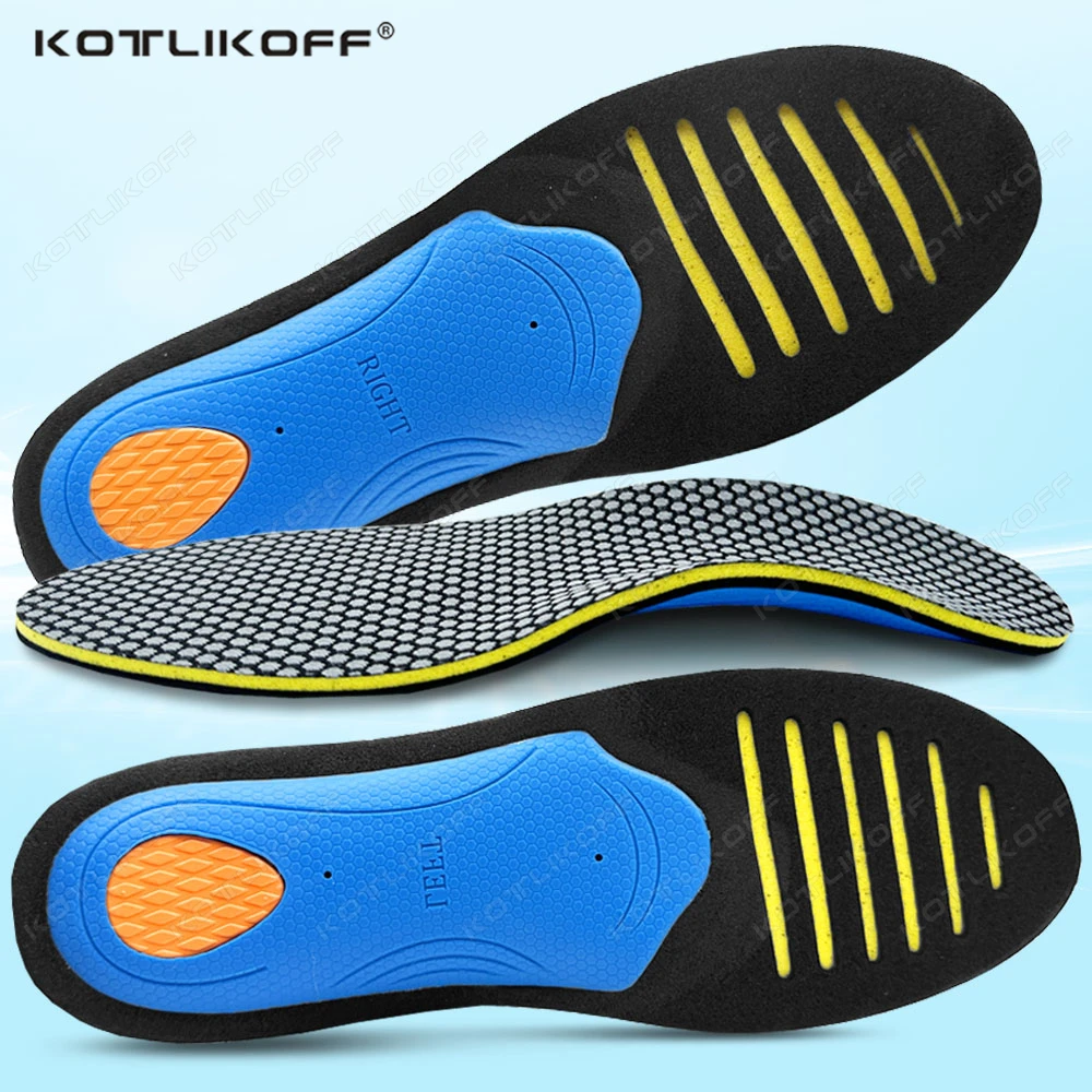 1/2 Pairs EVA Orthopedic Insoles Men Women Flat Foot Support Arch Pad Plantar Fasciitis Relief Antibacterial Health Shoe Inserts