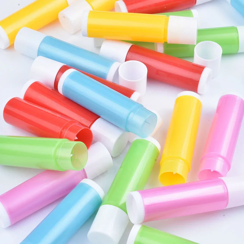 10 Stks/partij Lege Cosmetische Containers Lipstick Potten Balsem Buis Cap Container Maquiagem Reizen Hervulbare Lege Lipgloss Buizen