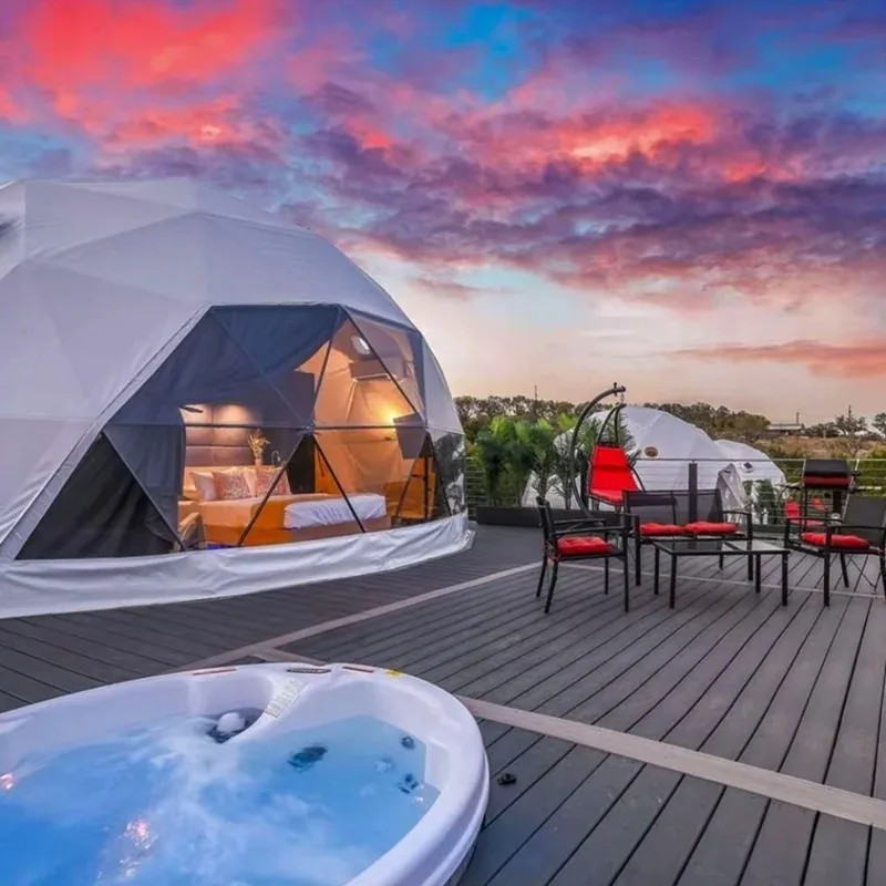 30m 40m 50m 60m Luxury Geodesic Dome Tent House Aluminium+Waterproof PVC Sdome Arched Tent for Outdoor Camps