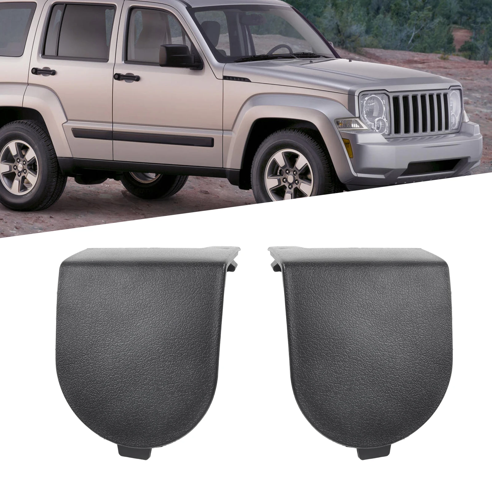 

Front Seat Belt Anchor Cover 2 Pack 1DX40XDVAB for Jeep For Liberty and For Dodge For Nitro Reliable ABS Construction