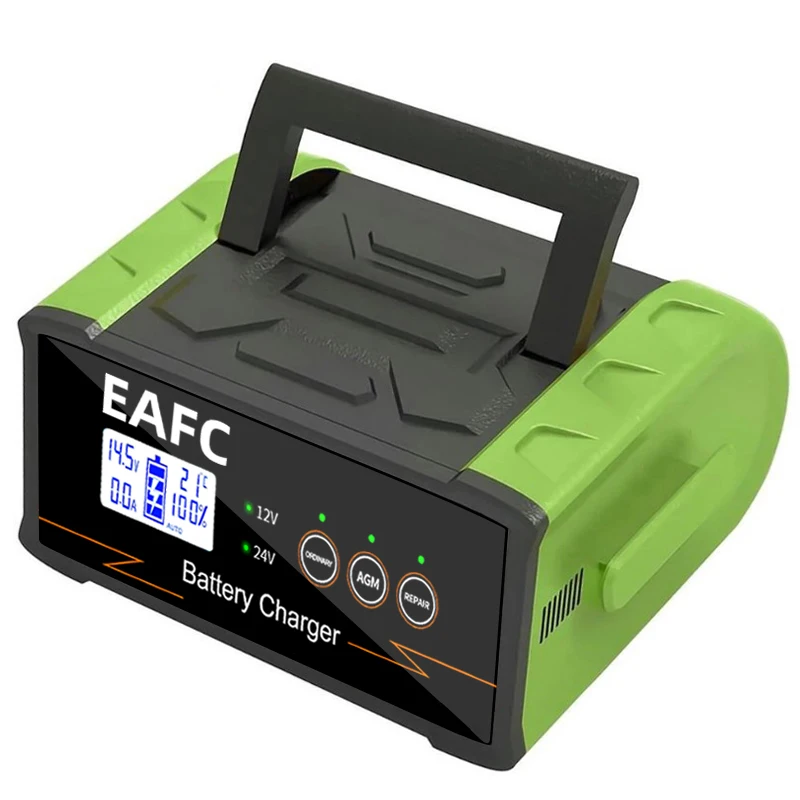 30A Car Battery Charger 12V 24V 400W/300W Start-stop Motorcycle Battery-Repair Charger for Lead-acid Dry Wet AGM Battery