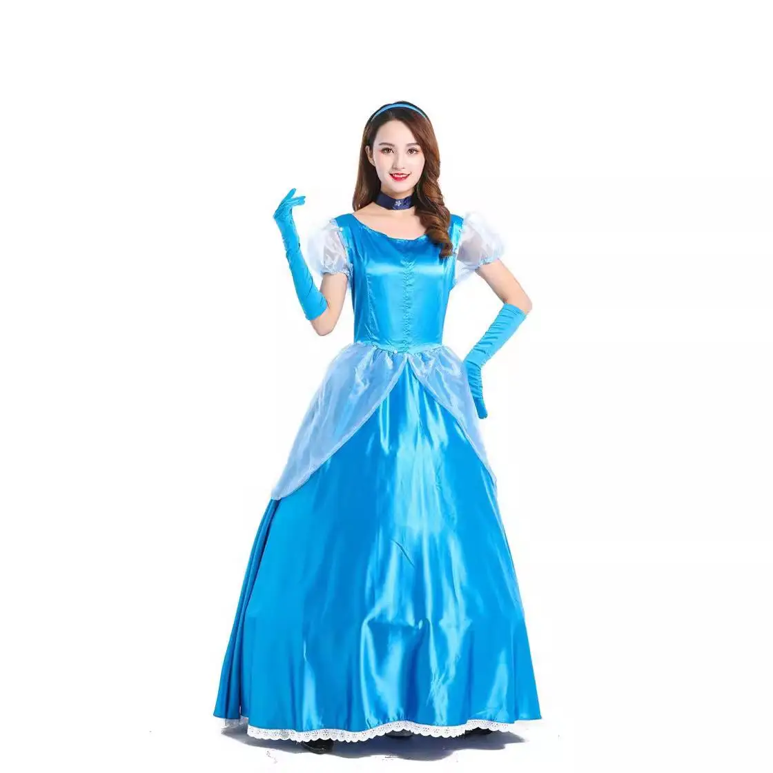 

loween Cosplay Princ Cinderella Costume Adult Stage Performance Traditional Chinese Ethnic Women's Clothing YueMeiKaii
