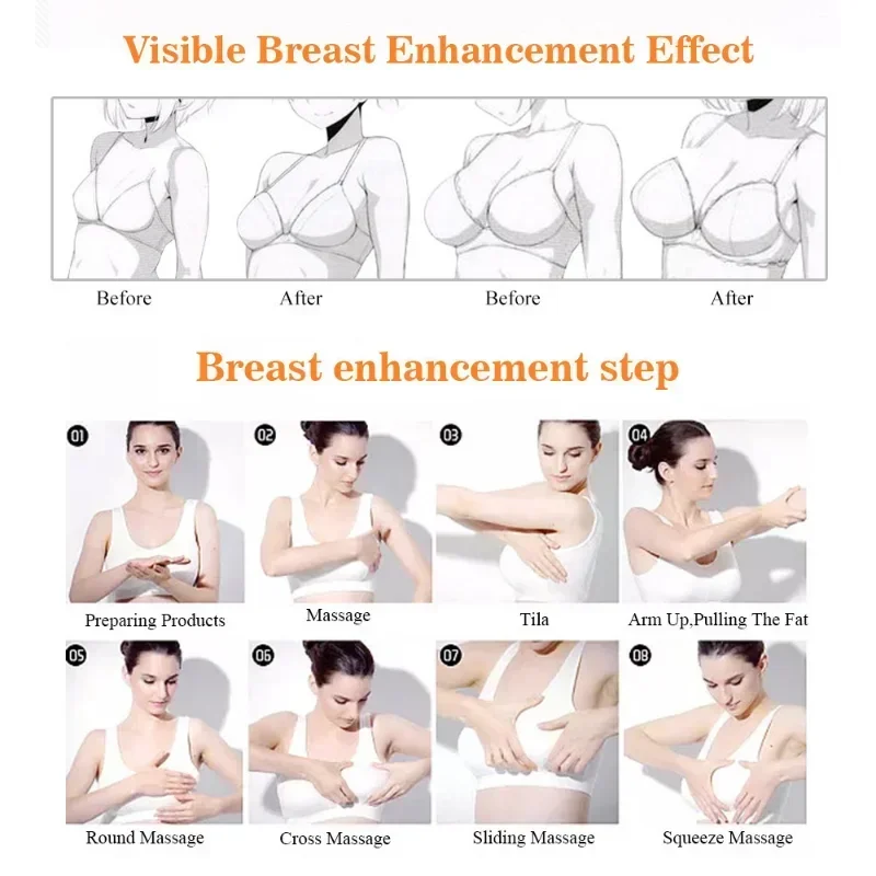 Sexy Breast Enhancement Cream Firming Improve Sagging Big Bust Enlarging Massage Fast Growth Bigger Chest Body Care for Women