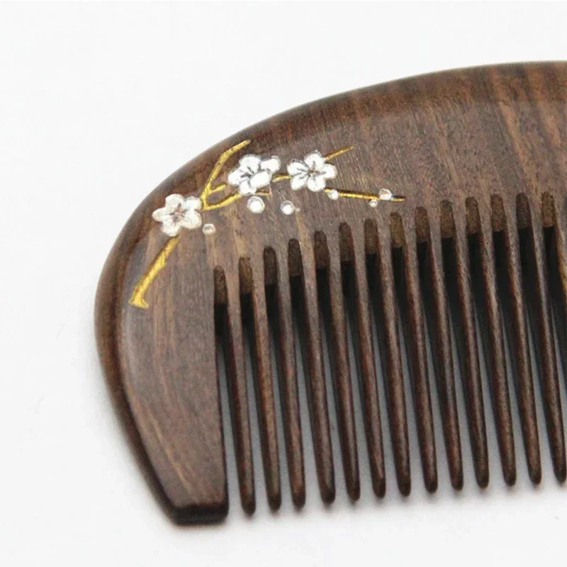 New Portable Wooden Hair Comb Anti-static Head Massage Combs Pocket Styling Comb for Women Hair Brush Hair Styling Accessories