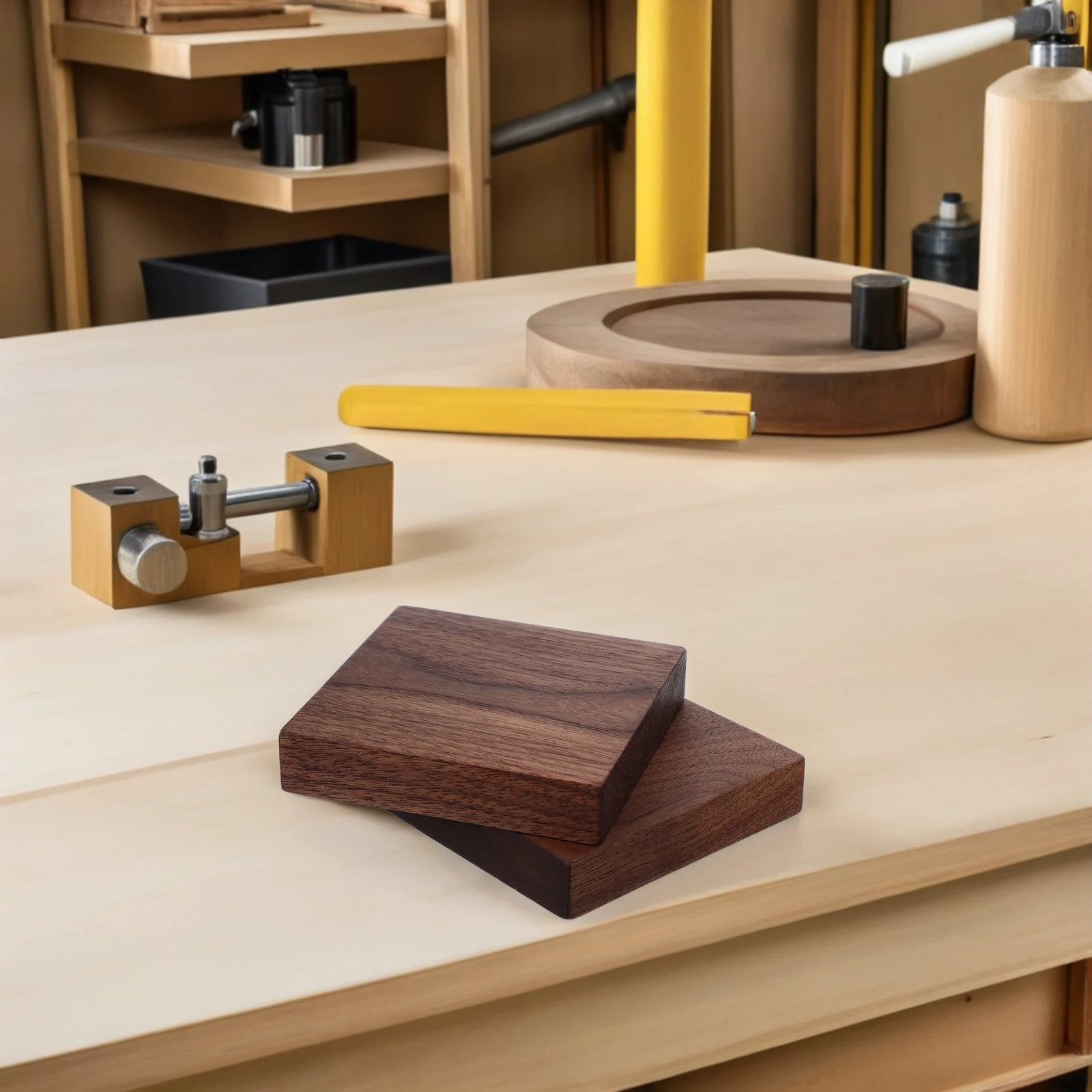 2 قطعة لوحات خشب الجوز لوحات الخشب الصلب السميكة Diy بها بنفسك الحرف الأثاث مشاريع ديكور للطاولات مستطيل غير مكتمل #6