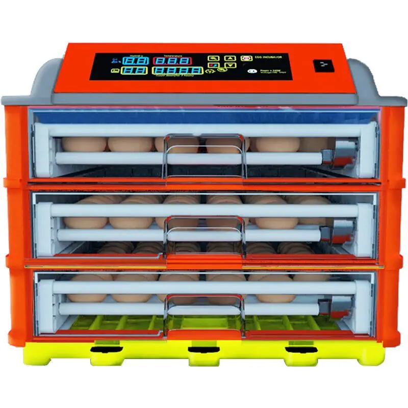 Automatic Chicken Egg Hatcher 46-322 Bird Egg Incubator High Quality Farm Breeding Equipment Made of Durable Plastic/PC