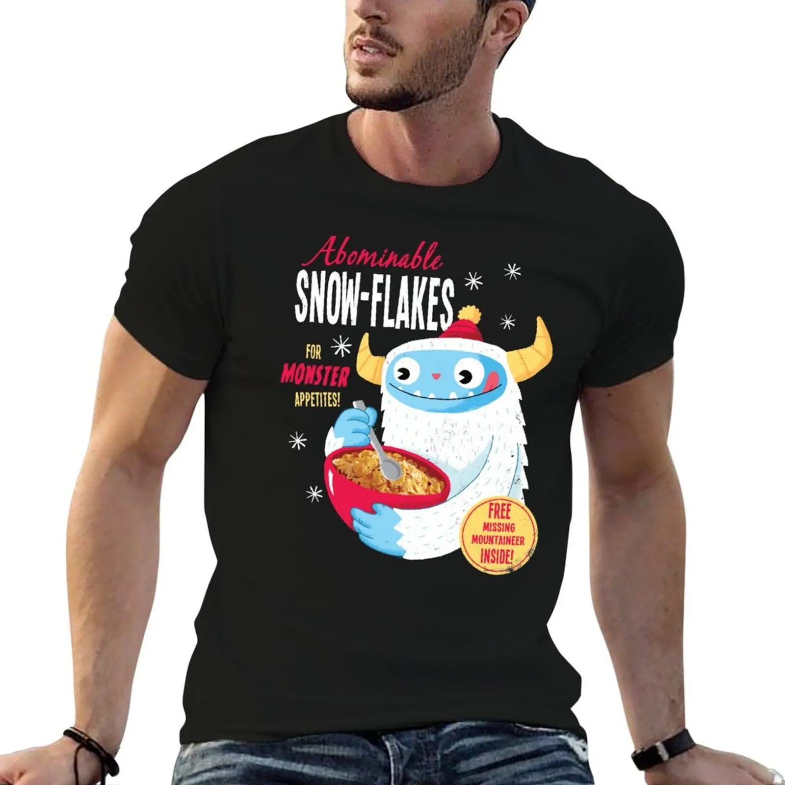 

graphic shirts cotton T-Shirt Abominable t man man t Snowflakes shirts