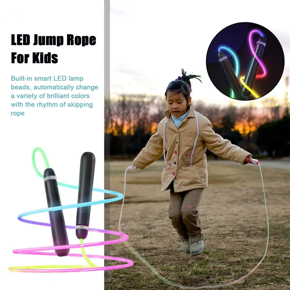 Color-changing Jump Rope Jump Rope Color Changing Led Jump Rope for Fitness Training -free Usb Rechargeable Skipping for Kids